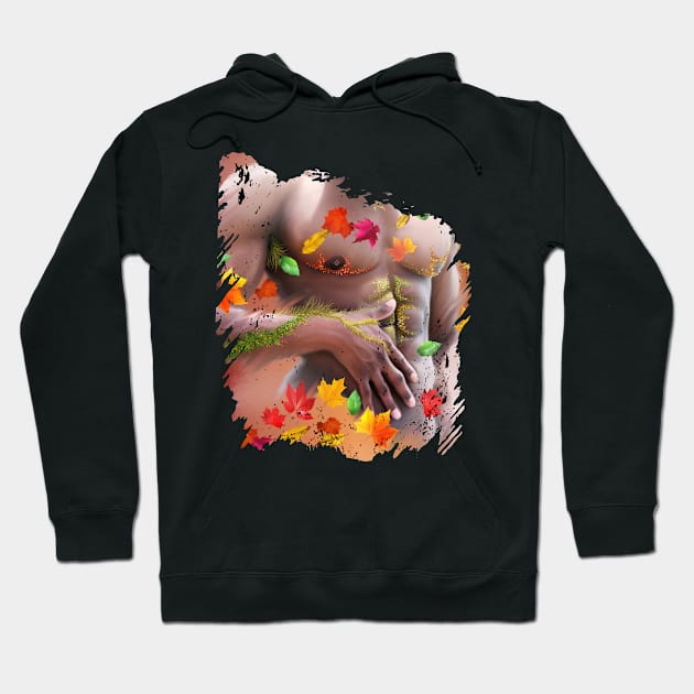 Sexy Male Body Torso Part Of Nature Hoodie by egcreations